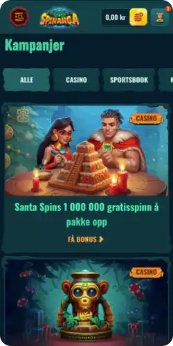 Spinanga casino Bonuser-fanen