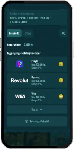 Spinanga casino Gjor et innskudd